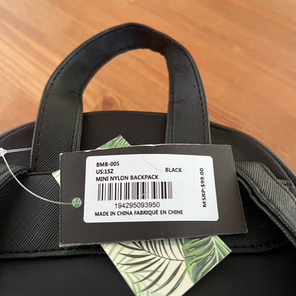 Badgley Mischa mini black nylon backpack. Nwt - Picture 4 of 6